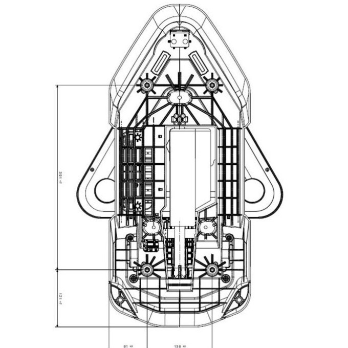 TRIUNGHI luminios LED rabatare electrica - REL.500 ELEC. Clasa 2 AK5 PREMIUM